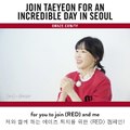 에이즈퇴치를 위한 RED캠페인 에 동참하면서 태연과 함께 하는 특별한 하루를 보낼 수 있는 마지막 기회에 꼭 도전해 보세요! ✔더 많은 정보는 http://bit.ly/TaeYeon-Dinner-Last-Chance 에서 확인해 주세요!It’s your last chance to