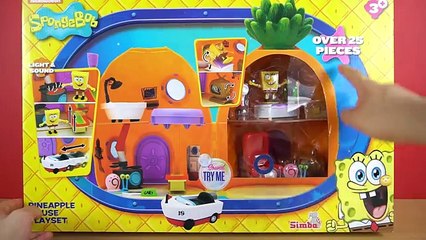 ZUHAUSE bei SPONGEBOB Schwammkopf in der Ananas Haus Spielzeug Spielset Figuren Licht Sound deutsch
