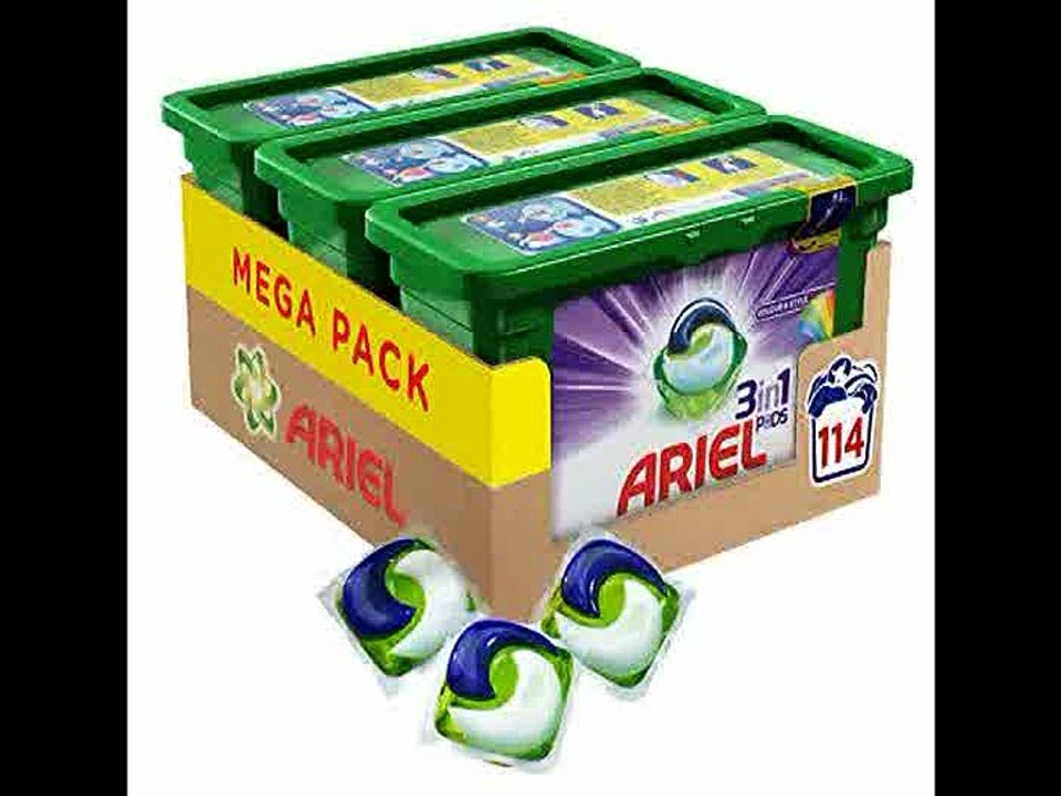 [- Ariel 3-in-1 Pods Colour and Style - Washing Liquid Capsules - 114 Washes  -]