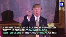 Judge Rules Trump Violated First Amendment by Blocking Users on Twitter