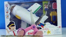 Caillou Avião e Adesivos Caillou Travel Jet com Gato Gilbert airplane play set Brinquedo Eletrônico