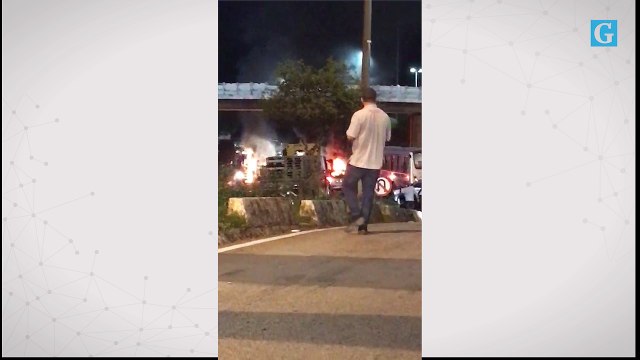Protesto na ponte de Linhares