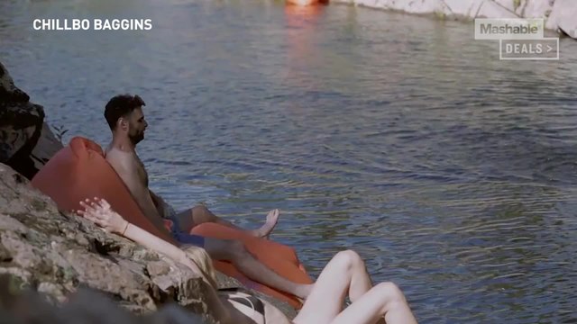 Chill out anywhere, even Mount Doom, with the inflatable 'Chillbo Baggins' lounger