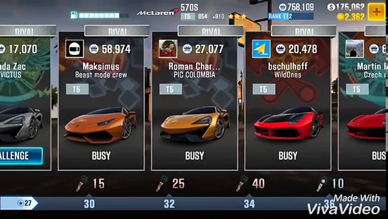 CSR2 - V.1.4.7 Tune for McLaren 570S (+910 Evo Points)