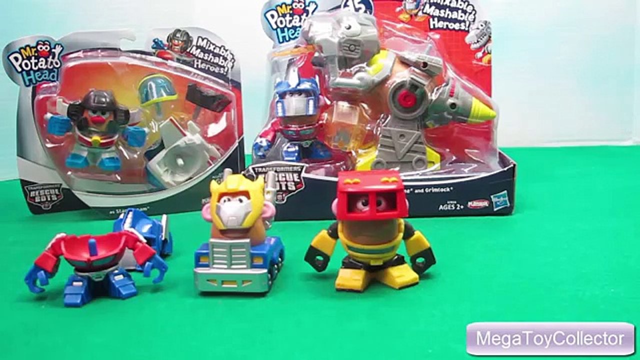 Mr Potato Head Transformers Rescue Bots Optimus Prime Bumblebee Grimlock Mixable Mashables