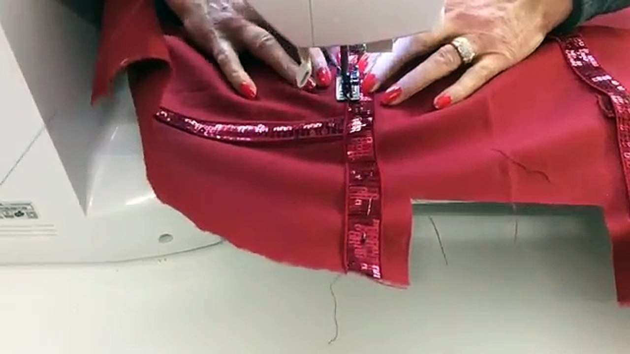 Tuto Madalena couture - coudre un sac avec ruban à paillettes