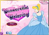 Game tô màu cô bé lọ lem Cinderella lộng lẫy trong váy xinh(Cinderella Coloring)