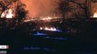 Blue Flame Seen On Hawaiian Street Amid Volcanic Eruption