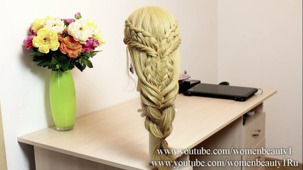 3 easy hairstyles for long hair tutorial. Cute braids (2) (2)