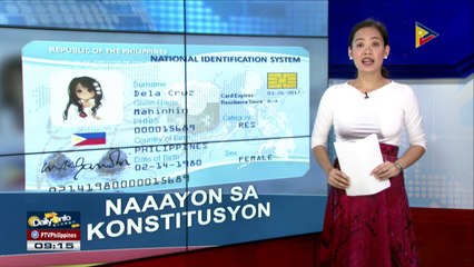 Panukalang nat'l ID system, naaayon sa konstitusyon