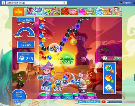 Bubble Witch Saga 2-Level 1802