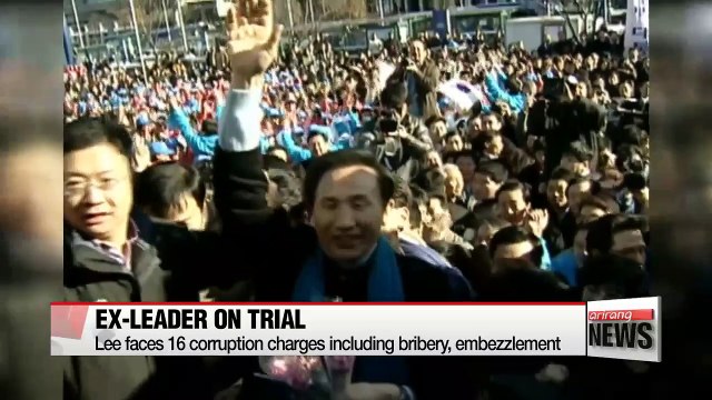 Fmr Pres. Lee Myung-bak denies corruption charges at trial's first hearing