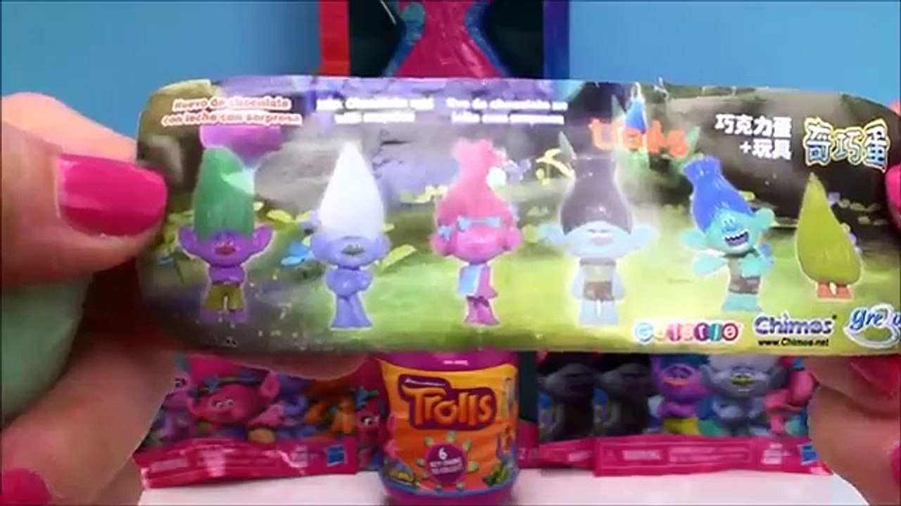 Dreamworks Trolls Series 5 4 Blind Bags Chocolate Eggs Surprise ...