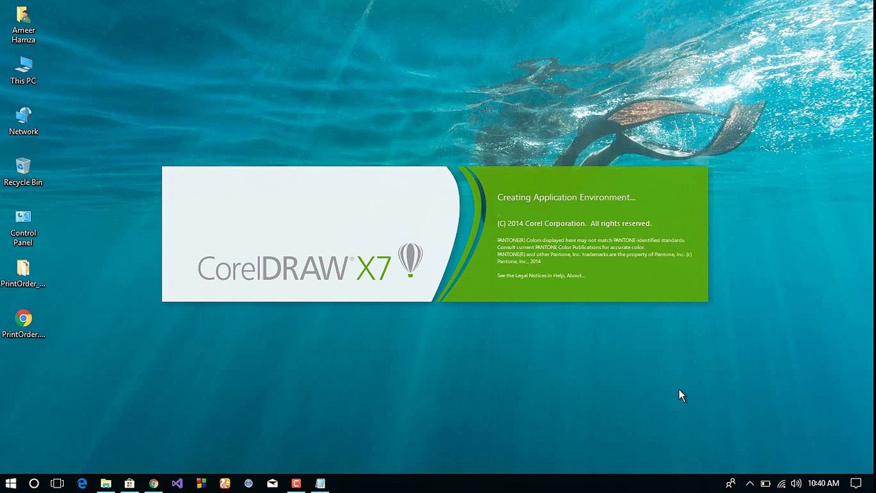 How to hide or remove or disable login screen in Corel Draw X7 - video