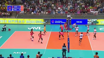 China v Thailand — 2018 Volleyball Nations League | Full Highlights | Women's