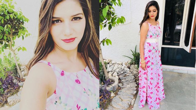 Sapna Choudhary looks GLAMOROUS in FLORAL PINK gown |FilmiBeat