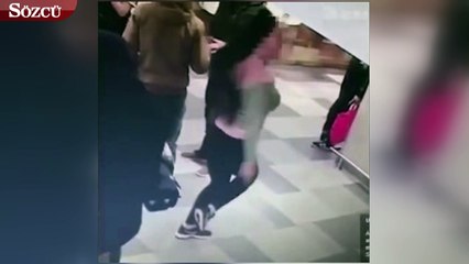 Restoranda rezalet! O anlar güvenlik kameralarına yansıdı