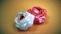 Розы из Лент своими руками / Satin Ribbon Rose Tutorial / ✿ NataliDoma