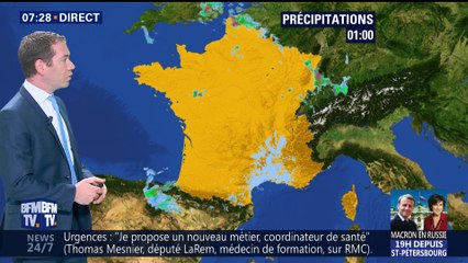 La météo pour ce jeudi 24 mai 2018
