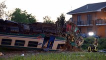 Dramático choque entre un tren y un camión en Italia