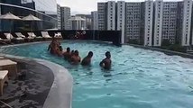 Pool recovery for the Fiji Airways 7s team. The day after the Hong Kong 7s final.#TOSOVITI