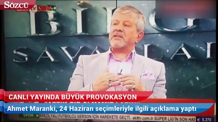 Ahmet Maranki'den canlı yayında büyük provokasyon