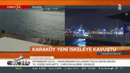 Karaköy iskelesine kavuştu
