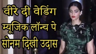 Sonam Kapoor Looks Upset Moond on V popeere Di Wedding Music Launch