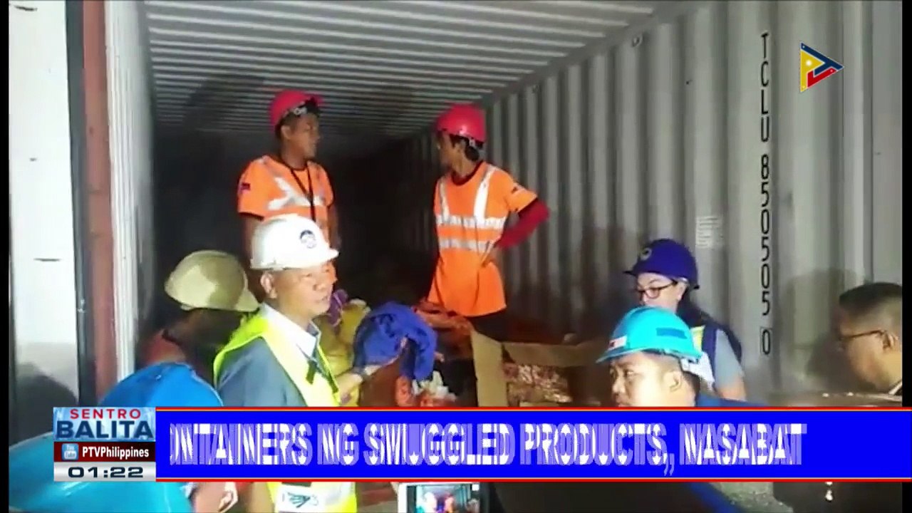 #SentroBalita: 7 containers ng smuggled products, nasabat