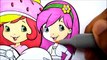 STRAWBERRY SHORTCAKE Berry Best Friends Coloring Pages Strawberry Orange Blueberry Raspberry Lemon