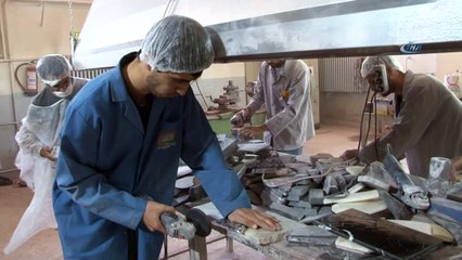 Atık mermerler sanata dönüşüyor