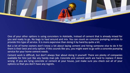 Why You Should Get In Touch With Professional Concreters In Adelaide