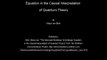 The Resonant Nonlinear Schrödinger Equation in the Causal Interpretation of Quantum Theory