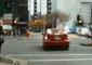 Pedestrian Goes Airborne After Colliding With Car in Melbourne's CBD