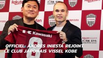 Andres Iniesta rejoint le club japonais Vissel Kobe