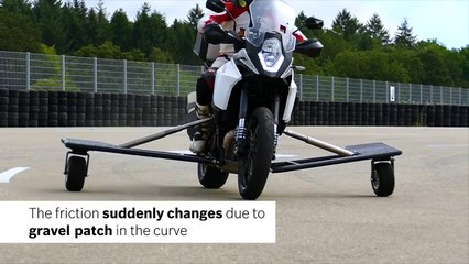 Un équipement anti glissage pour moto