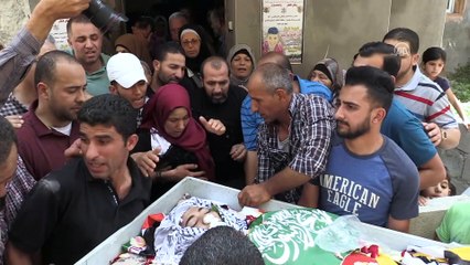 İsrail askerlerince öldürülen Filistinli çocuğun cenaze töreni - RAMALLAH