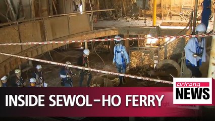 Inside of Sewol-ho ferry to be revealed to press for first time since turned upright