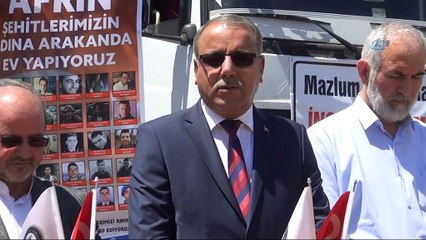 Afrin'e 6 tır insani yardım malzemesi gönderildi