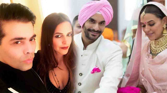 Karan Johar's SHOCKING REACTION on Neha Dhupia's Marriage with Angad Bedi | FilmiBeat