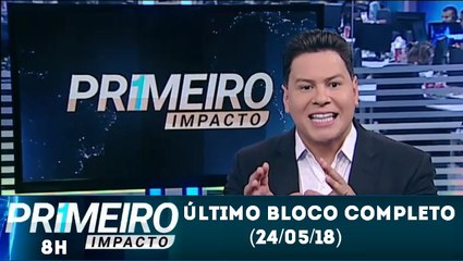 Último bloco do Primeiro Impacto (24/05/18) com Marcão do Povo (Com dança do galo) | SBT 2018