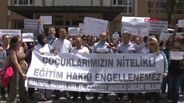 İstanbul- İl Milli Eğitim Müdürlüğü Önünde Nitelikli Lise Protestosu