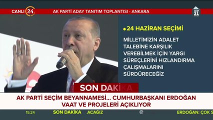 AK Parti seçim beyannamesi açıklanıyor