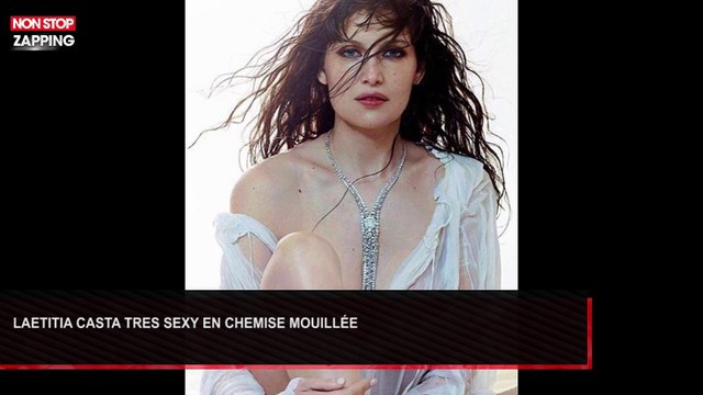 Leatitia Casta très sexy en chemise mouillée pour un shooting(Vidéo)