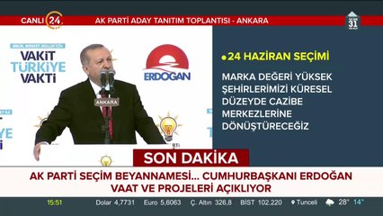 AK Parti seçim beyannamesi açıklanıyor