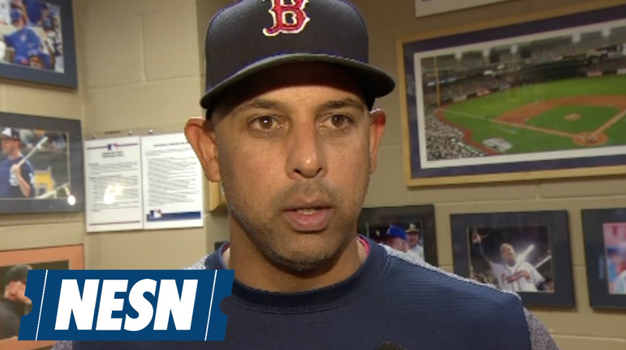 Cora on Pedroia: 'There's a pretty good chance he'll play over the weekend'