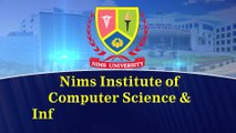 Institute of computer science and information technology | Nims University Jaipur | Dr BS Tomar