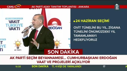 AK Parti seçim beyannamesi açıklanıyor