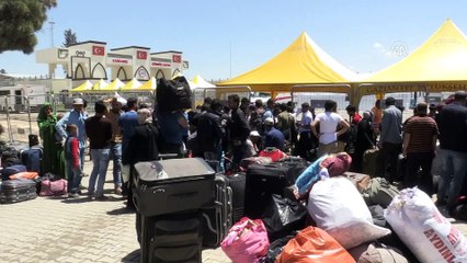 Suriyeliler bayram için ülkelerine dönüyor - GAZİANTEP