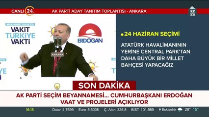 AK Parti seçim beyannamesi açıklanıyor